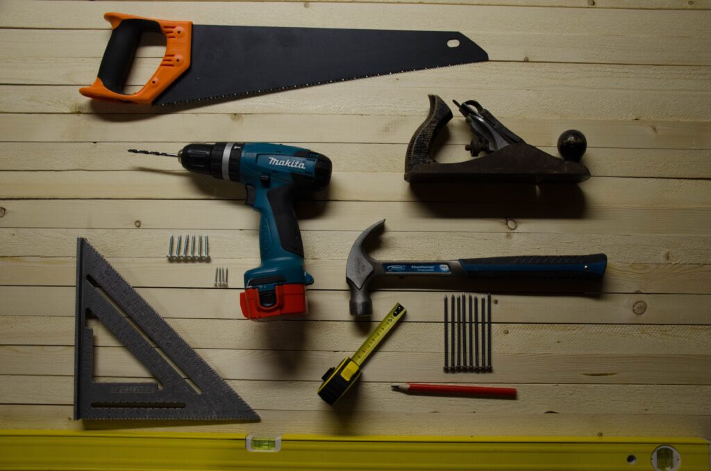 Tools and equipments for building a tiny home